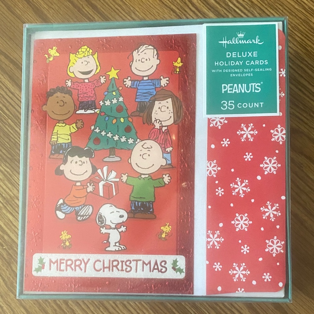 Hallmark Peanuts Holiday Cards - Red and Green